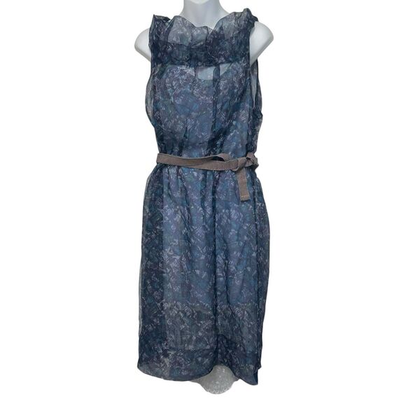 Elegant Blue Midi Dress - Picture 1 of 16